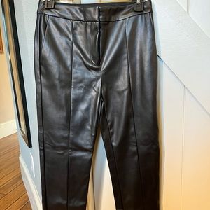 Vegan Leather Ankle Pants